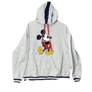 WALT DISNEY WORLD DISNEY ORIGINAL MICKEY MOUSE EMBROIDERED HOODIE Sz L UNISEX